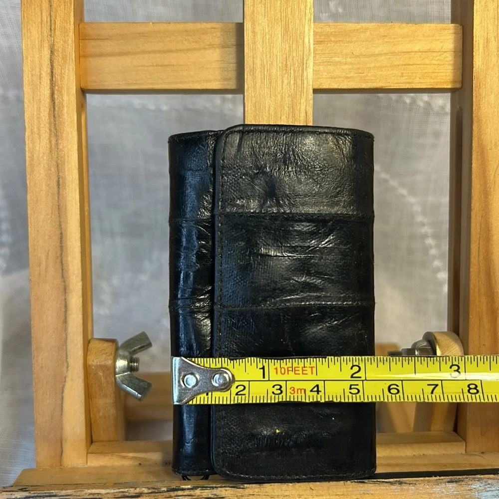 Vintage real eel skin key holder